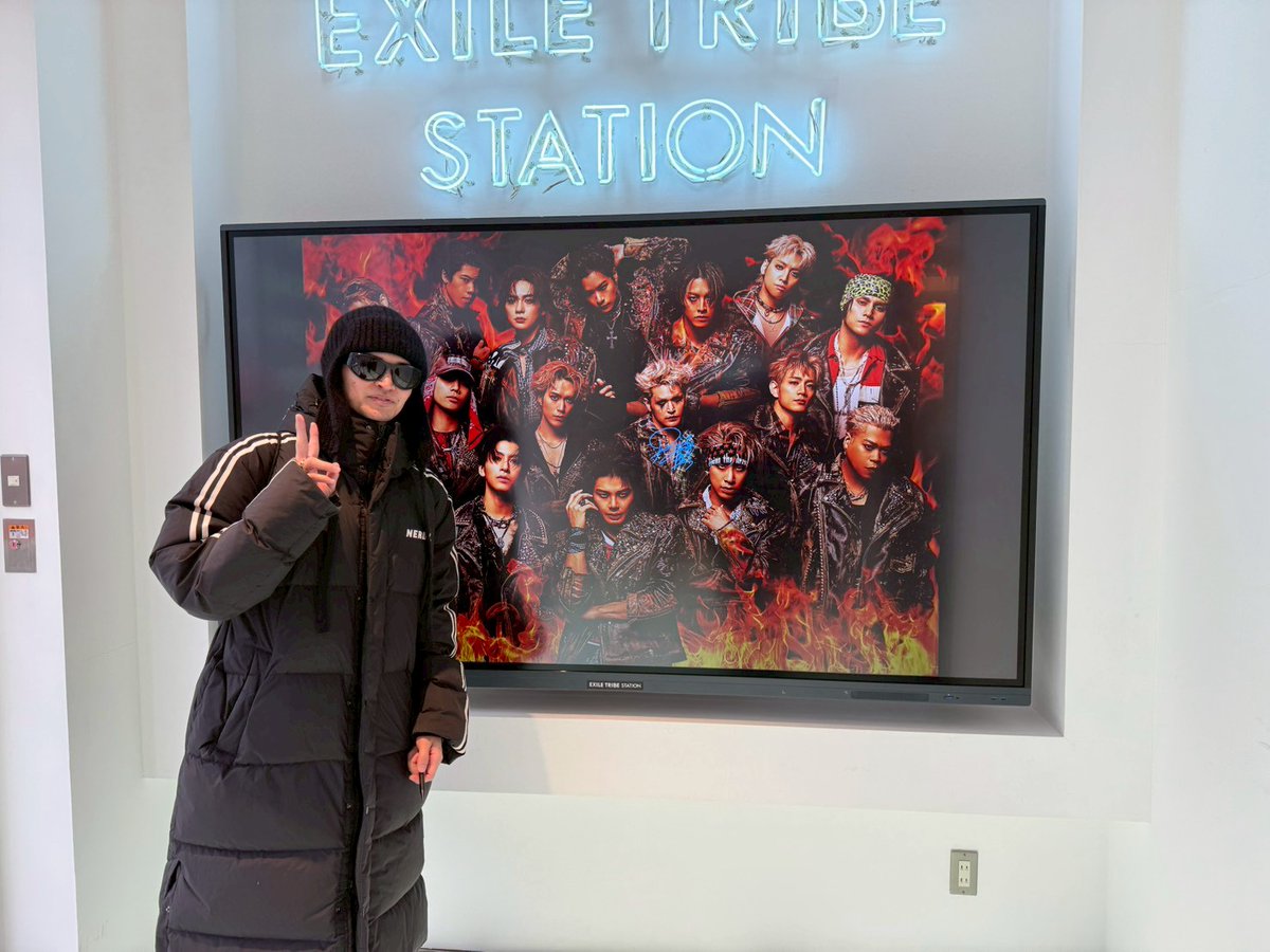 EXILE TRIBE STATION TOKYOに #与那嶺瑠唯 がお邪魔しました🌺  昨日