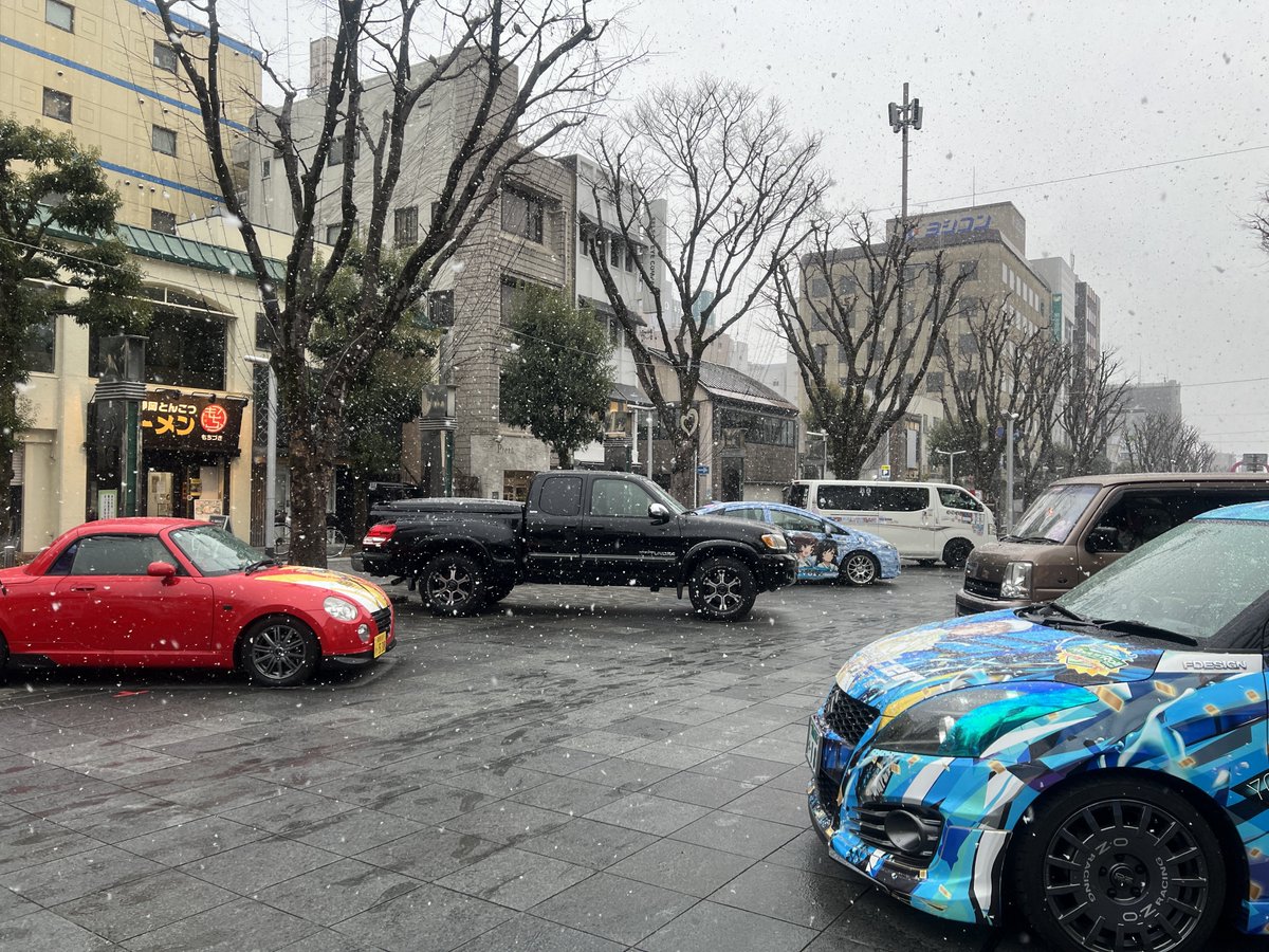 SISFes's tweet photo. 雪降ってきました！
ホワイトイルミネーション見れるかな？
 #シスフェス https://t.co/JEI55n2WT8