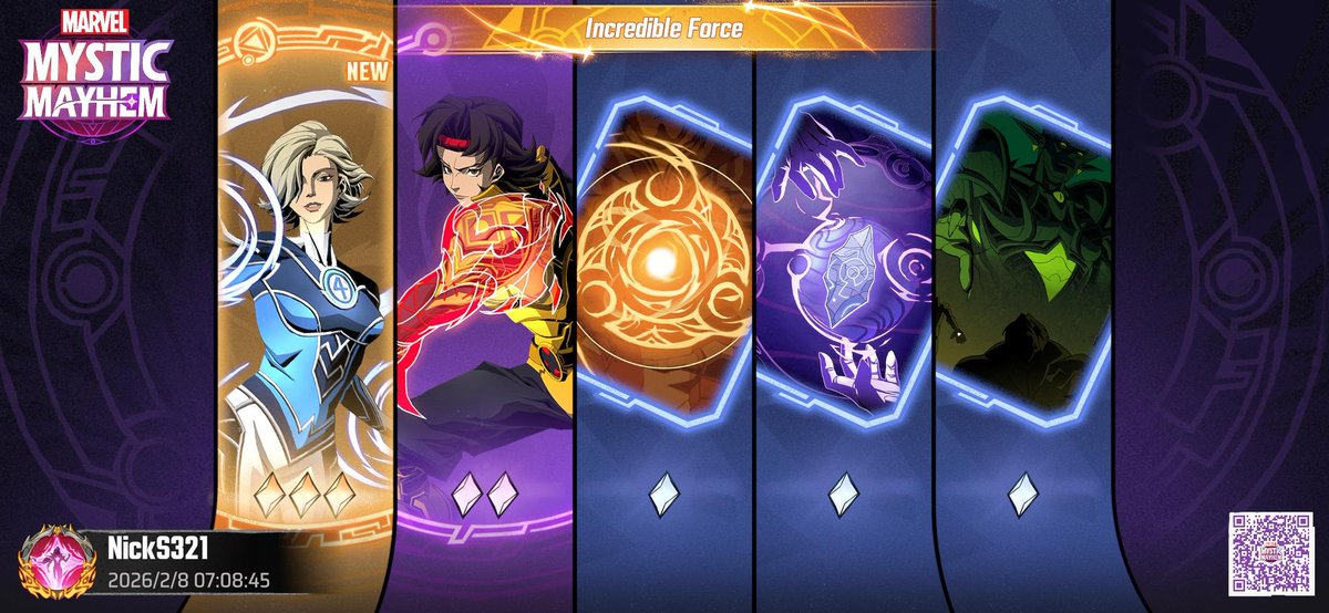 nicksimplicio's tweet photo. Wow! Got 1/4 of Fantastic 4!!!

MARVEL Mystic Mayhem!
Download the game to receive a 10-pull! MARVEL Mystic Mayhem - MARVEL Super Hero Team-Based Tactical RPG https://t.co/uPxOoEJ4l2