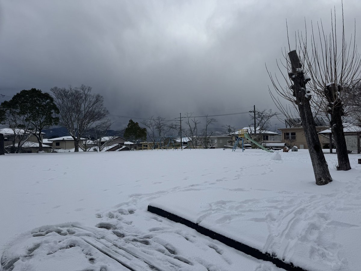 izutsu's tweet photo. 今期初の積雪 https://t.co/0AK5zexZs5