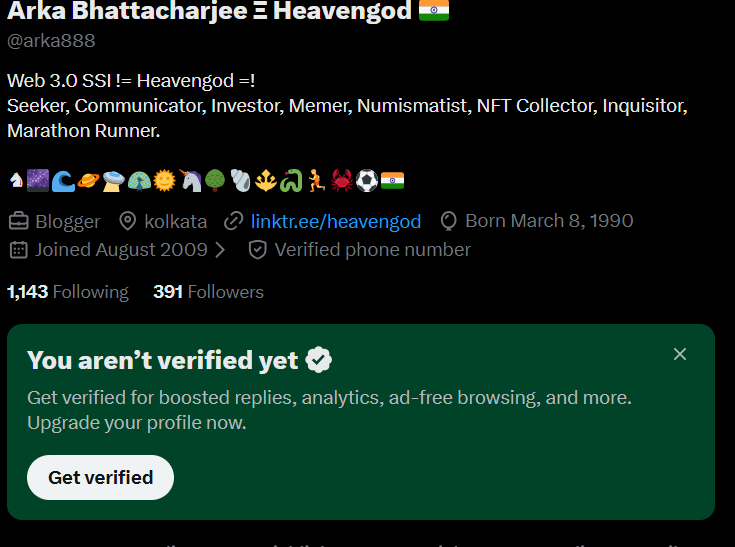 Arka Bhattacharjee Ξ Heavengod 🇮🇳 tweet media