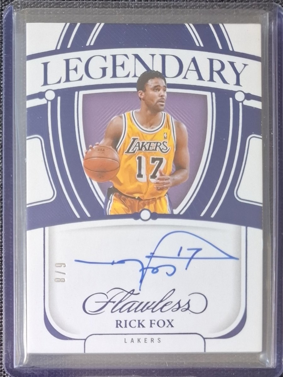 新着紹介！ レイカースのレジェンド、Rick FoxのFlawless 8枚限定