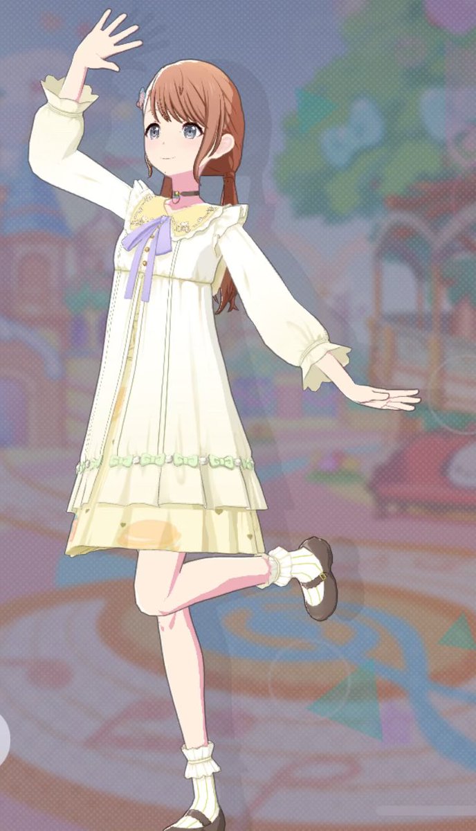 siaoO_q's tweet image. #prsk #cosplay #prsk_cos 
공식 의상은 아니지만.. 미노리 🍀💗