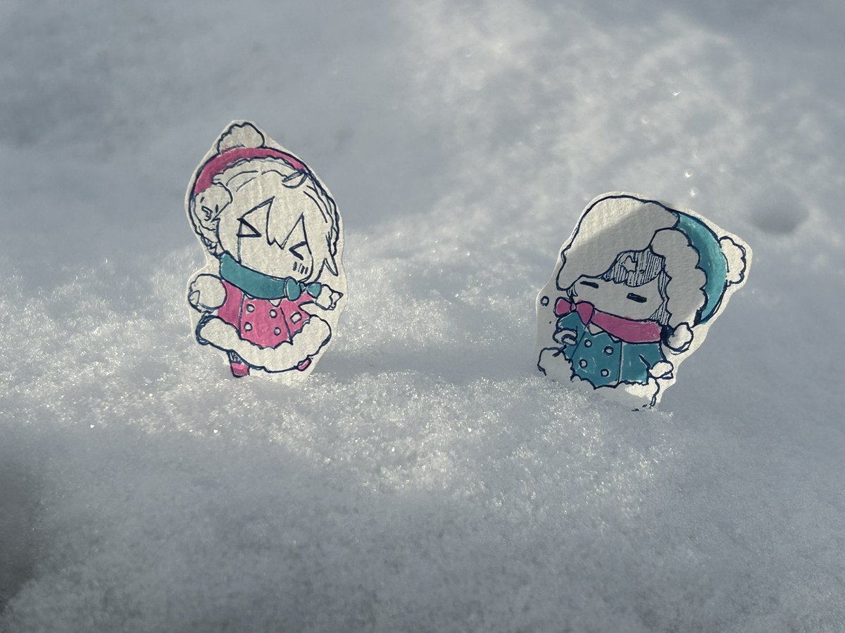 雪！！！！ #そらるの絵 #まふあーと