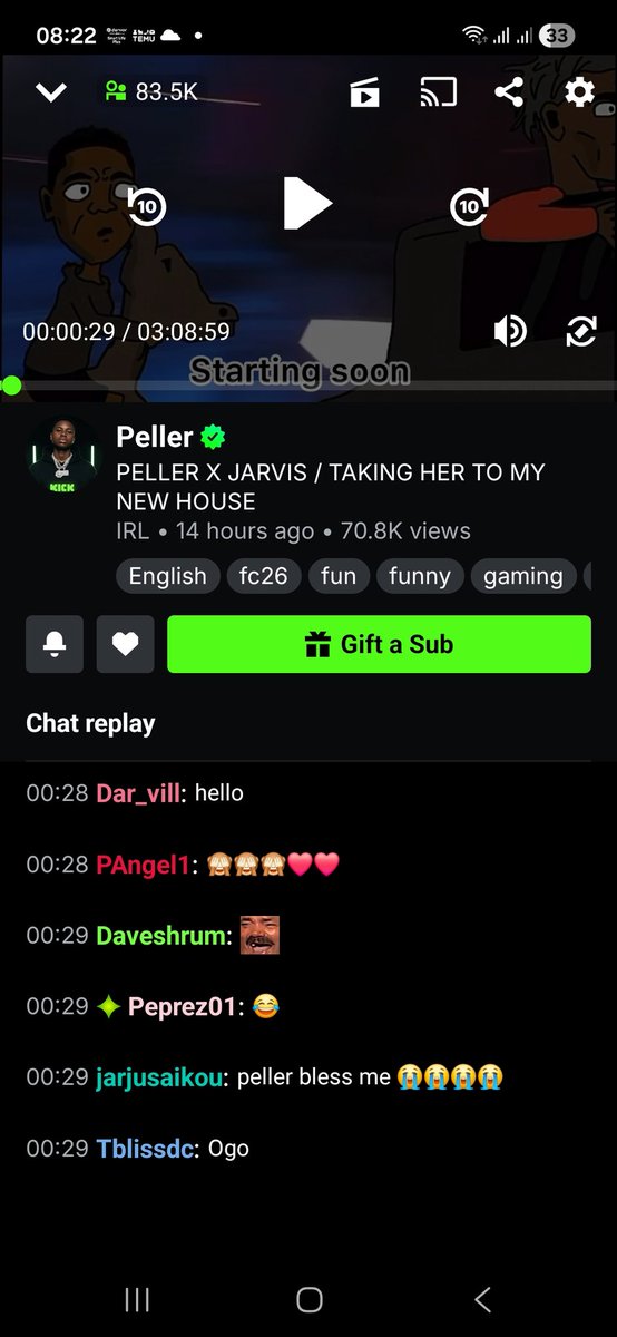 desmond65709's tweet photo. Peller & Jarvis. You want to watch more about Peller and Jarvis, you want to know more about Peller streams, Download KICK app, give peller a follow, he's verified on the app. Click here and follow.
https://t.co/oKTkfeadyn #peller #Pellermotion https://t.co/h2b2rTcLkM