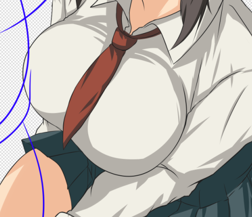 線画を整えたり、一部シーンの基本塗りを開始したりしてますです〆('・﹃ ・`)さみぃ～🧊 