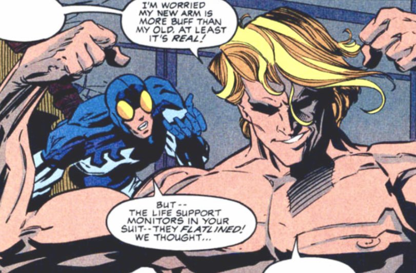 I love how gobsmacked Ted is about Booster’s muscles