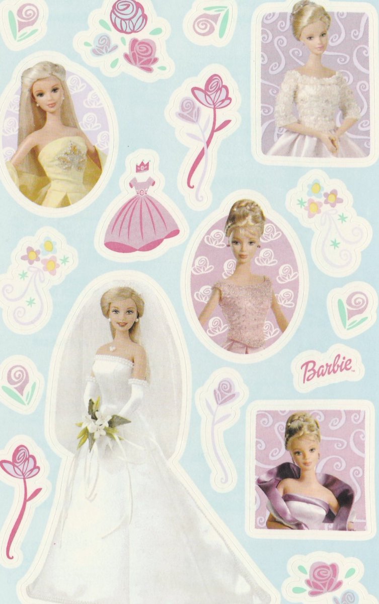 early 2000’s sandylion barbie sticker sheets