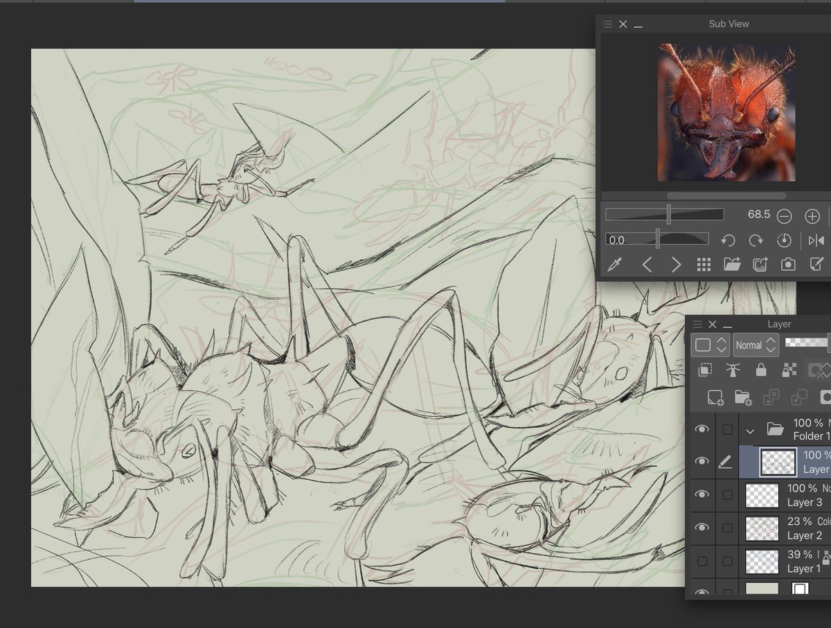 wolfsnail_'s tweet photo. working on a print https://t.co/lriq6bGBKJ
