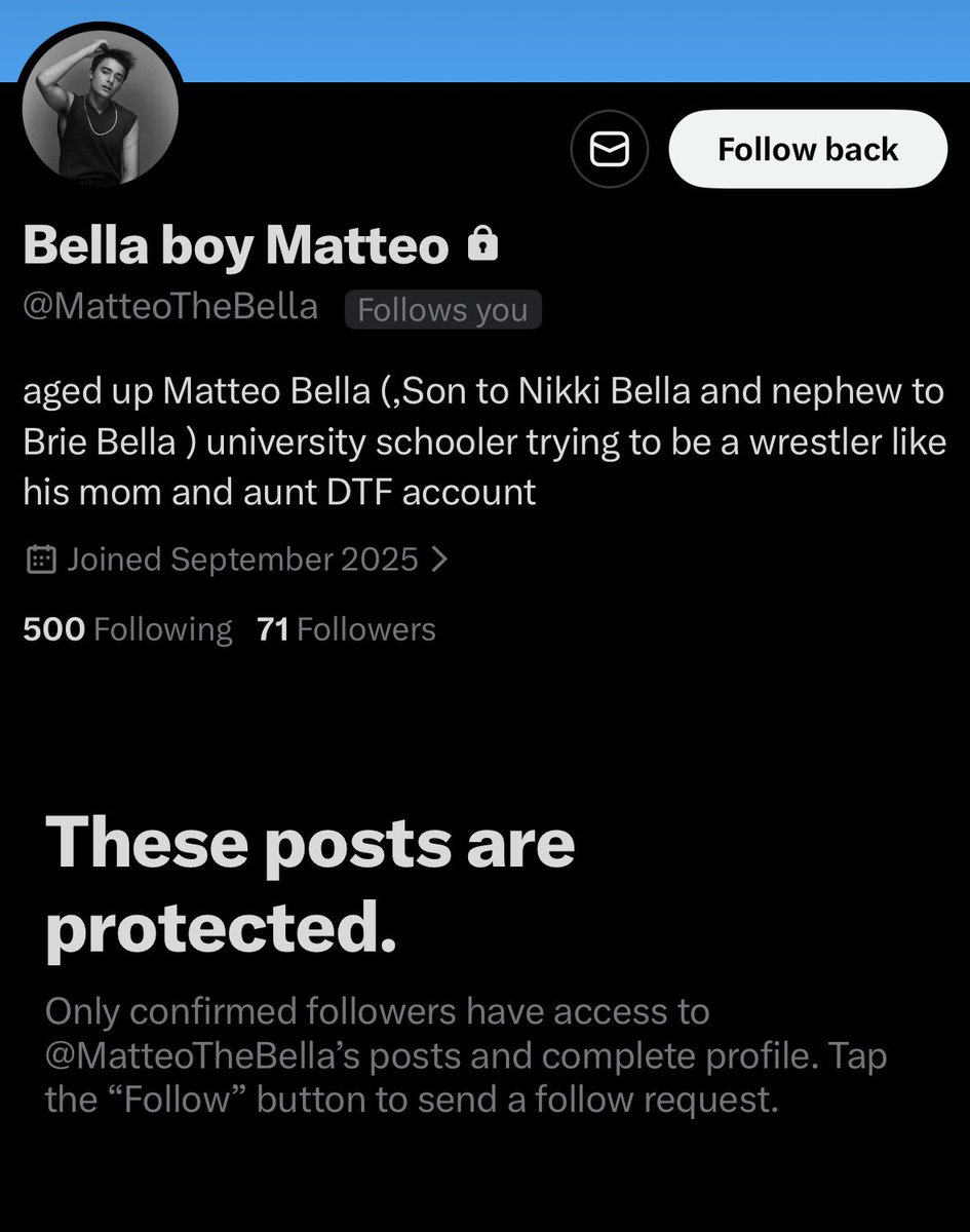 ⠀
⠀Diosa.ღㅤㅤ ㅤㅤ

I’m sorry, but this is just a no….

Idgaf if you wanna be a lewd, taboo account, DTF, whatever. But you do NOT age up a 5 year old child just so you can write it…

You wanna rp as Nikki’s son? Okay, but not like this….

This is disgusting