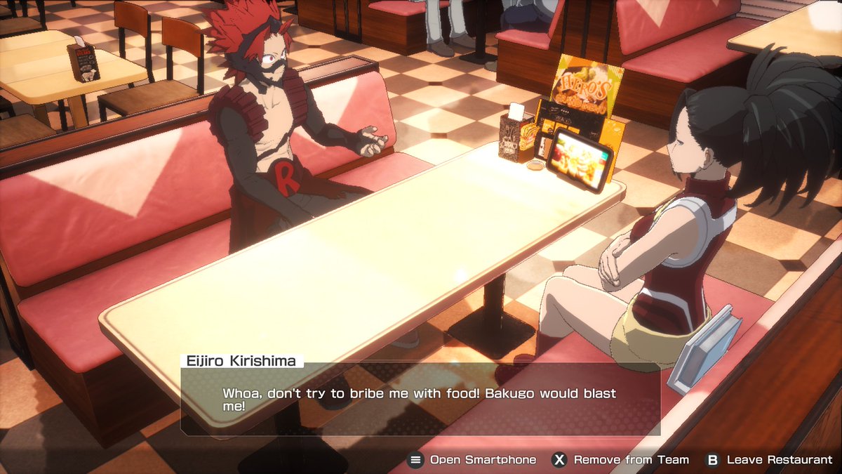 kirishima also mentions that bakugo would get mad if he decided to study with momo instead lol