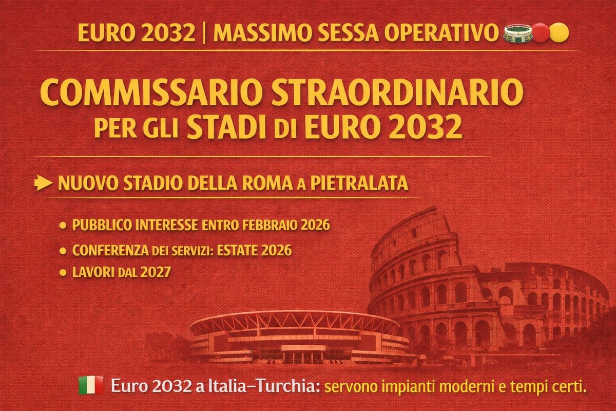 ffmgubbioita's tweet photo. 🏟 Via libera del CdM
🏗 Obiettivo: accelerare iter e cantieri.
#comitatoprostadioroma #siallostadio #euro2032 #Italia #turchia #famolo #pietralata #infrastrutture #opportunità #ASRoma #thefriedkingroup #commissario #stadi #moderni #SerieA #figc #uefa https://t.co/leaXinYZzx
