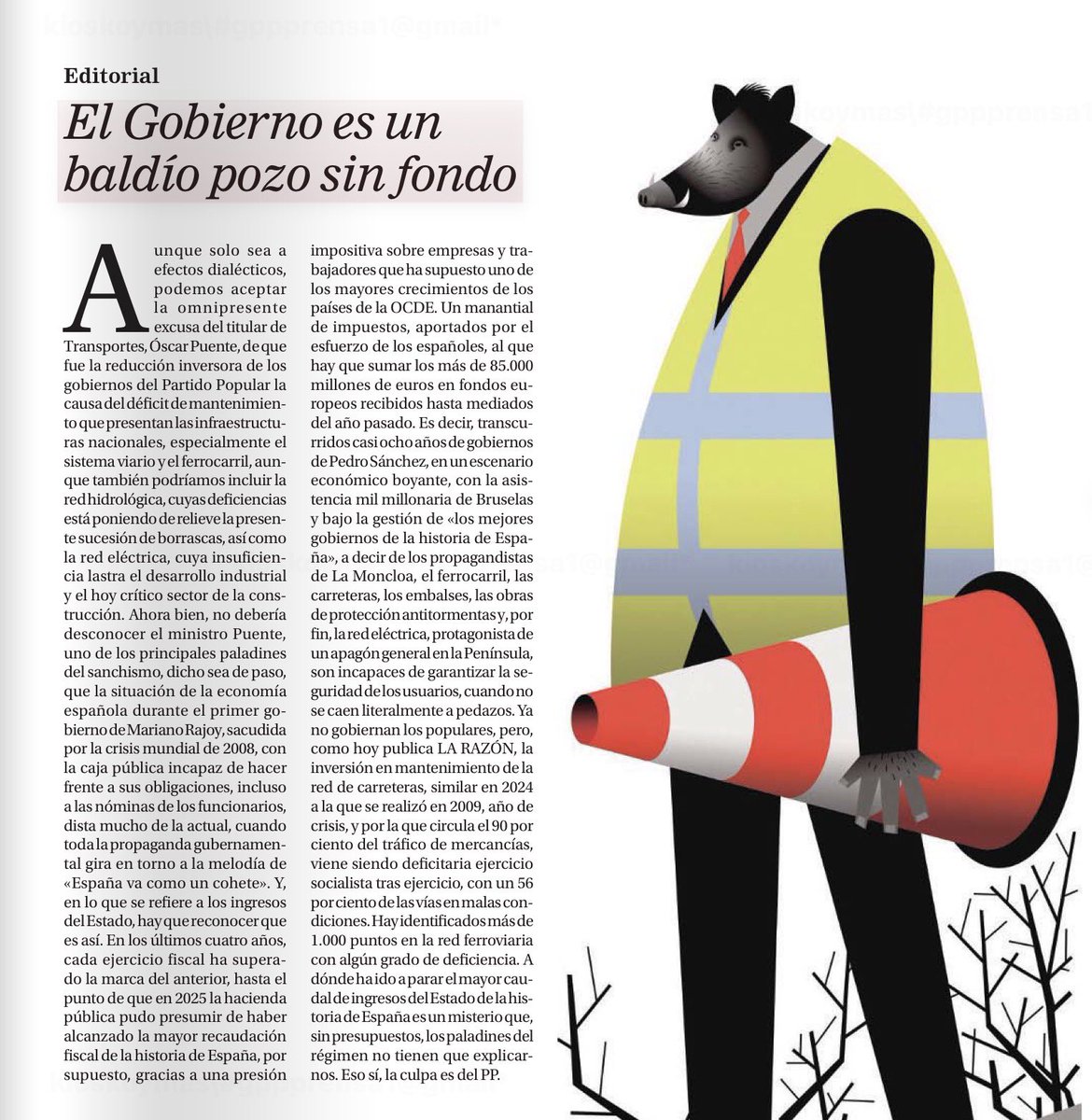 🚨Dos editoriales de diferente signo y básicamente la misma opinión sobre la necesaria asunción de responsabilidades

<a href="/el_pais/">EL PAÍS</a> <a href="/larazon_es/">La Razón</a> 

#PuenteDimisión