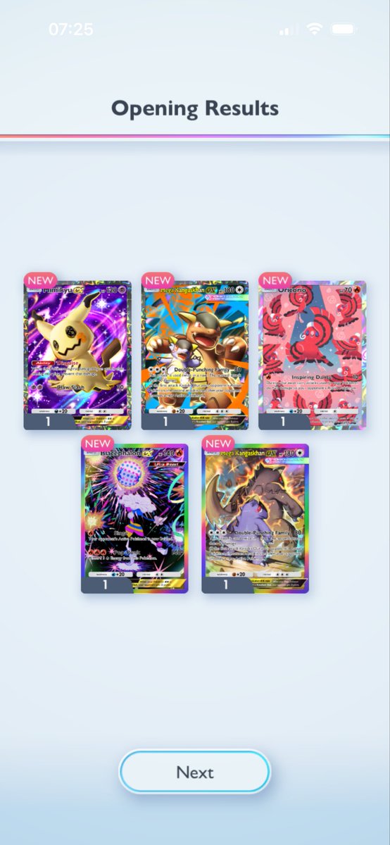 01msmith's tweet photo. Come like buses! 10,000 cards and no God Pack then 2 in 3 days! #ptcgp https://t.co/vBGflJq2ol