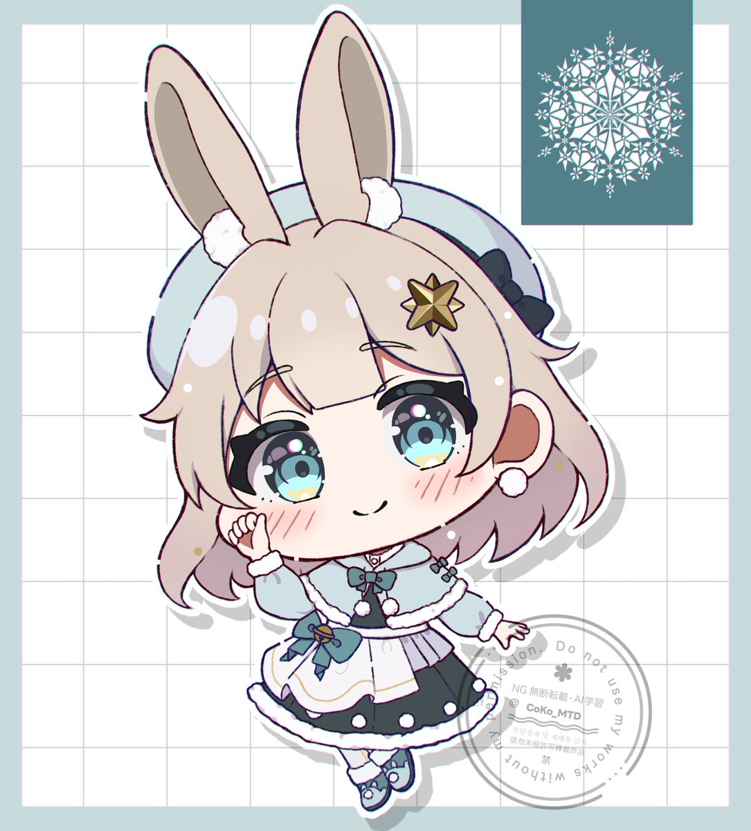 雪うさぎちゃん⛄️🐰

 #イラスト
 #絵柄が好みって人にフォローされたい