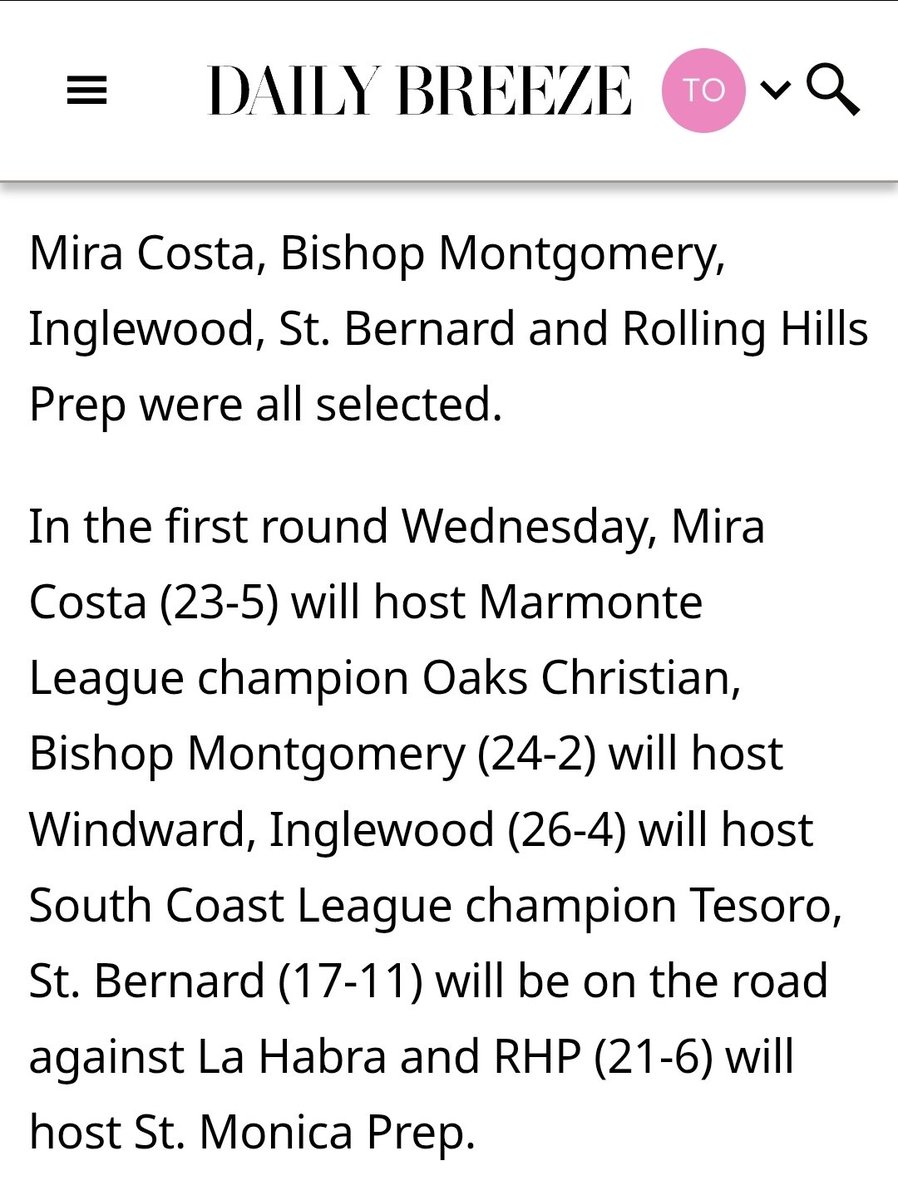 Bishop Montgomery Athletics tweet media