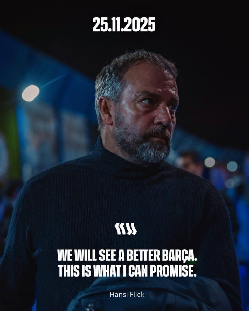 🚨 Hansi Flick after the 3-0 defeat vs Chelsea: “You will see a better Barça, this is what I can promise.”

Since then:

• 18 games
• 17 wins
• 0 draws
• 1 loss
• 51 goals scored
• 15 goals conceded