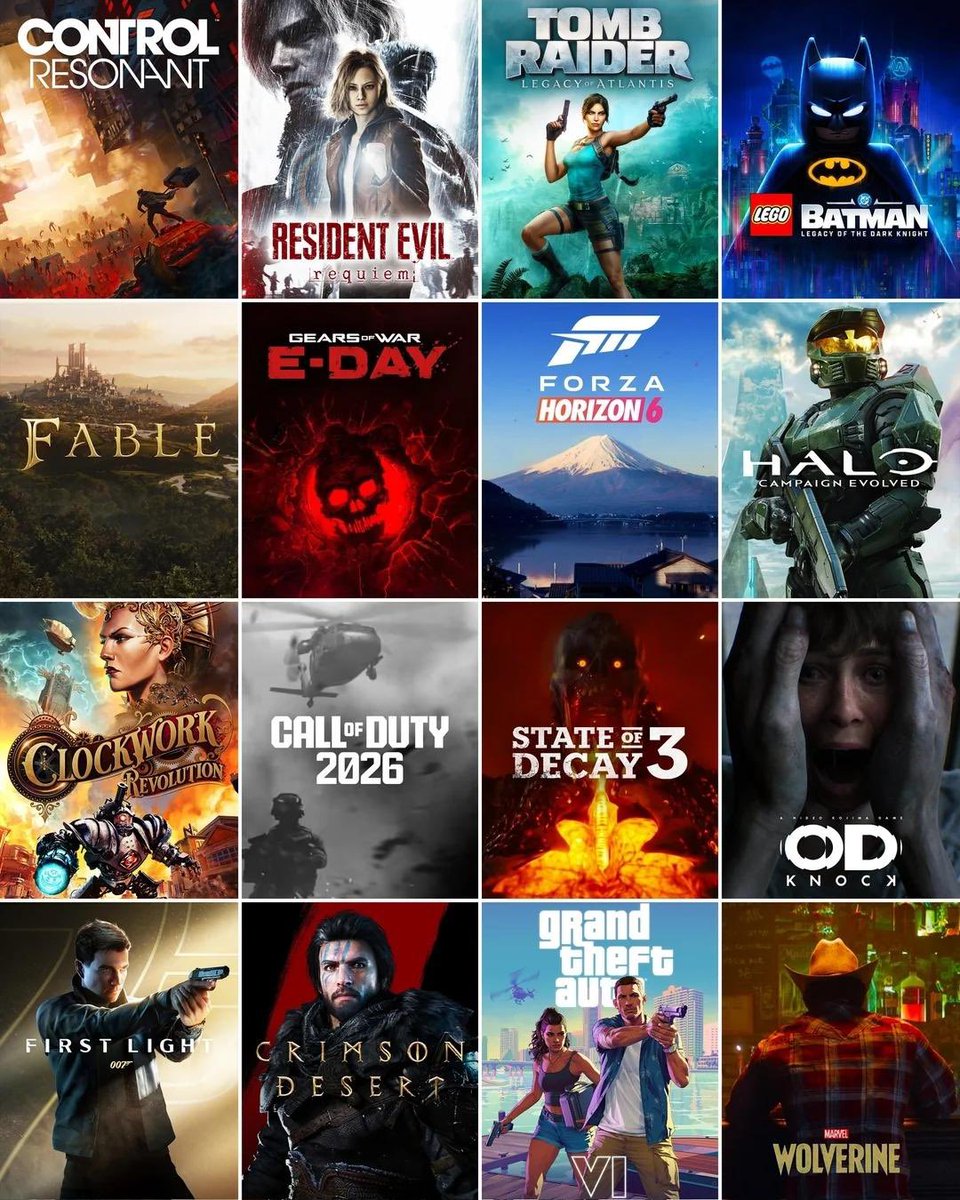 2026 yılı oyun dünyası için tam bir "Final Boss" yılı... 🎮🔥

#GTA6  #wolverine #Residentevil