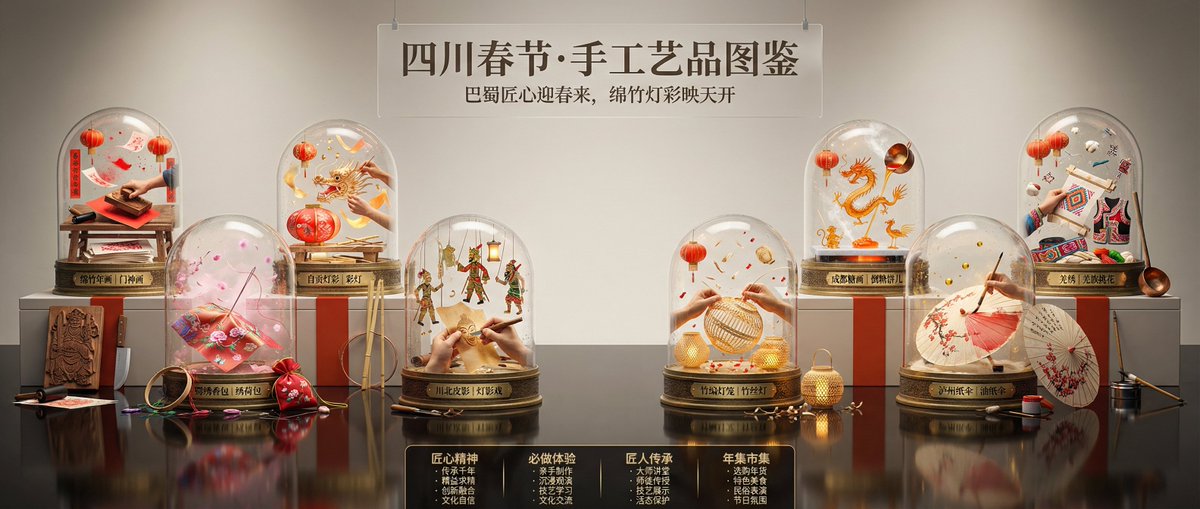 🎉【春节特辑】第三弹：手工艺品。😍

✨为什么春节手工艺品重要？🎎
它不是摆设，而是仪式感的开关🧨：
🧧一剪窗花✂️是把“新年”贴进家里；
🧧一只香包🧵是把“平安”带在身上；
🧧一场皮影🎭是把家族故事讲给下一代👵👶。
👉买/做/挂起它们，就是在说：我们的文化还在延续🔁。

有你的家乡么？📚