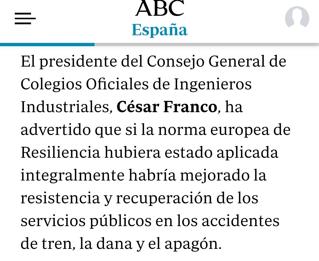 EXCLUSIVA: Responsabilidad TOTAL de DIRTY <a href="/sanchezcastejon/">Pedro Sánchez</a> en la DANA de VALENCIA 🎯

Primicia hoy de <a href="/abc_es/">ABC.es</a> COMPARTID 💪 La opinión del experto y la EVIDENCIA JURÍDICA 

El presidente del Consejo General de Colegios Oficiales de Ingenieros Industriales, César Franco, ha