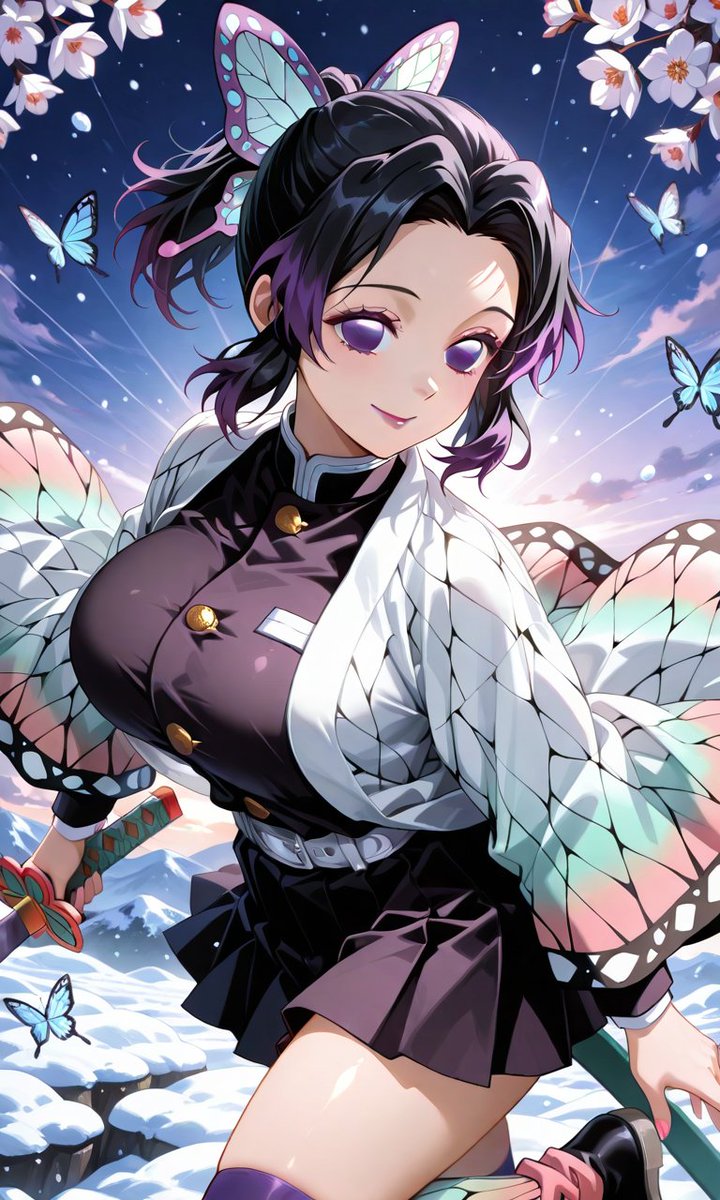 鬼滅の刃 #胡蝶しのぶ #AIart #AIイラスト︎