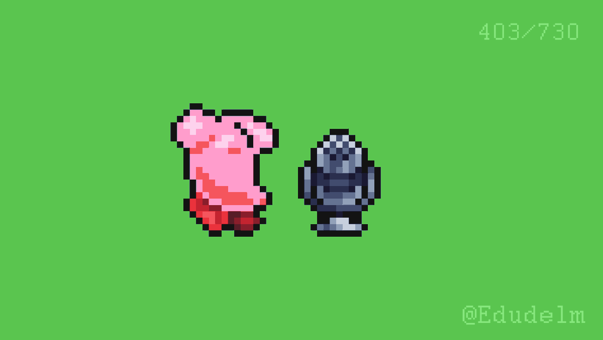 Edudelm's tweet image. Reimagining this old game boy sprite for today's theme
#Microphone #pixel_dailies #pixelart