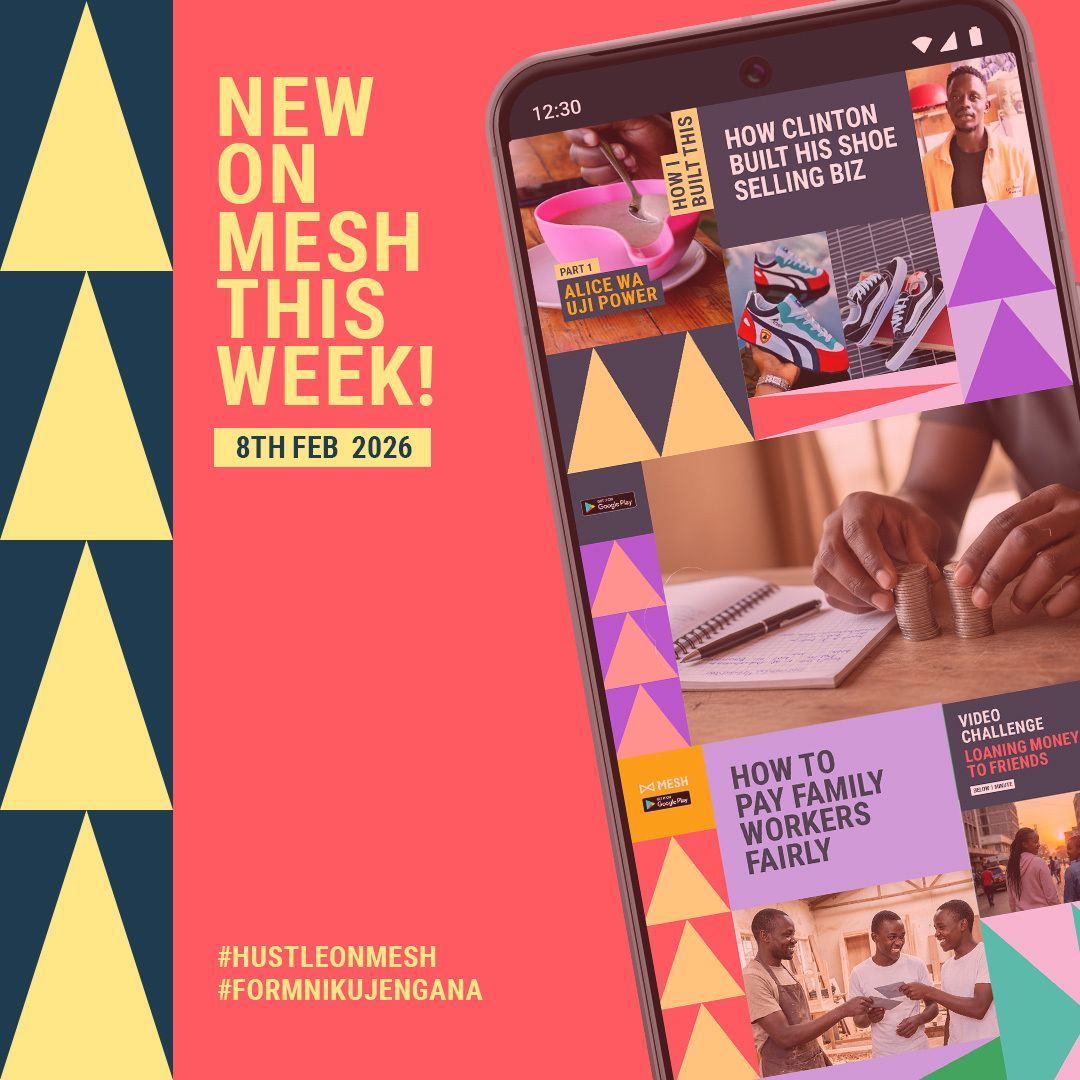 MESHLIFE254's tweet image. New on MESH this week!
Wallet hacks, pharmacy basics, &amp;amp; Alice’s uji power story🔥
Plus: Valentine’s iko karibu… uko na plans gani? 😄
Download app &amp;amp; click link🔗ku-tap in &amp;amp; join the new challenge!
mesh.life/article/new-on… 
#KenyaHustle #HustleSmart #MoneyMoves #SideHustleKE