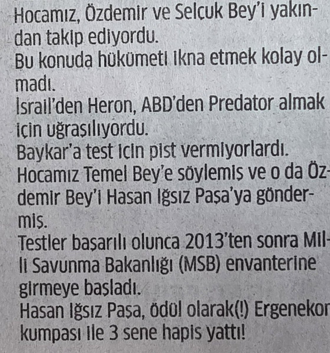 Videodaki “satılmış” ifadesi kimin için kullanıldı net değil ancak S-İHA projelerinin en az 10 yıl geciktirildiğini biliyorum.

Gerçeğin tılsımıdır, er geç ortaya çıkar.