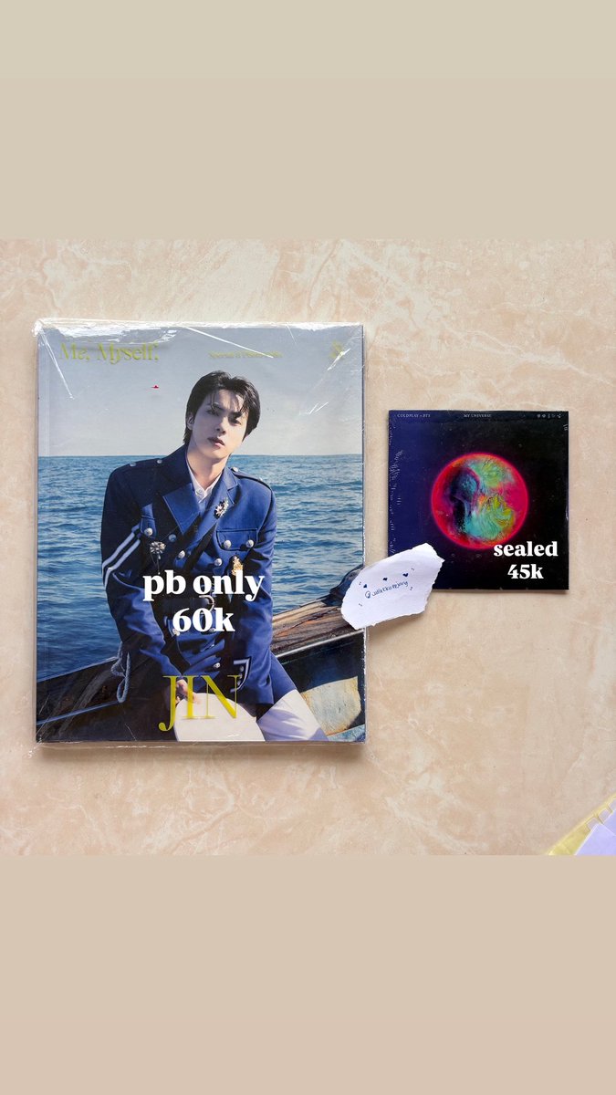 cutiekkaepjang's tweet photo. WTS AAB BTS EDISI STOP COLLECT
HELP RT 🙏🏻💜 

💰Price in pict
📸Condi by dm
✅WW BUYERS WITH INA ADDRESS
✅Inc pack
❌Exc adm
🏡Bali
📌🍊
💸 Take All Special Price

Tags. wts aab bts wtb pc yoongi dday ld ori jimin swz jhope taehyung namjoon rm jk jungkook v seokjin lfb bts ina https://t.co/fDUvopeIxt