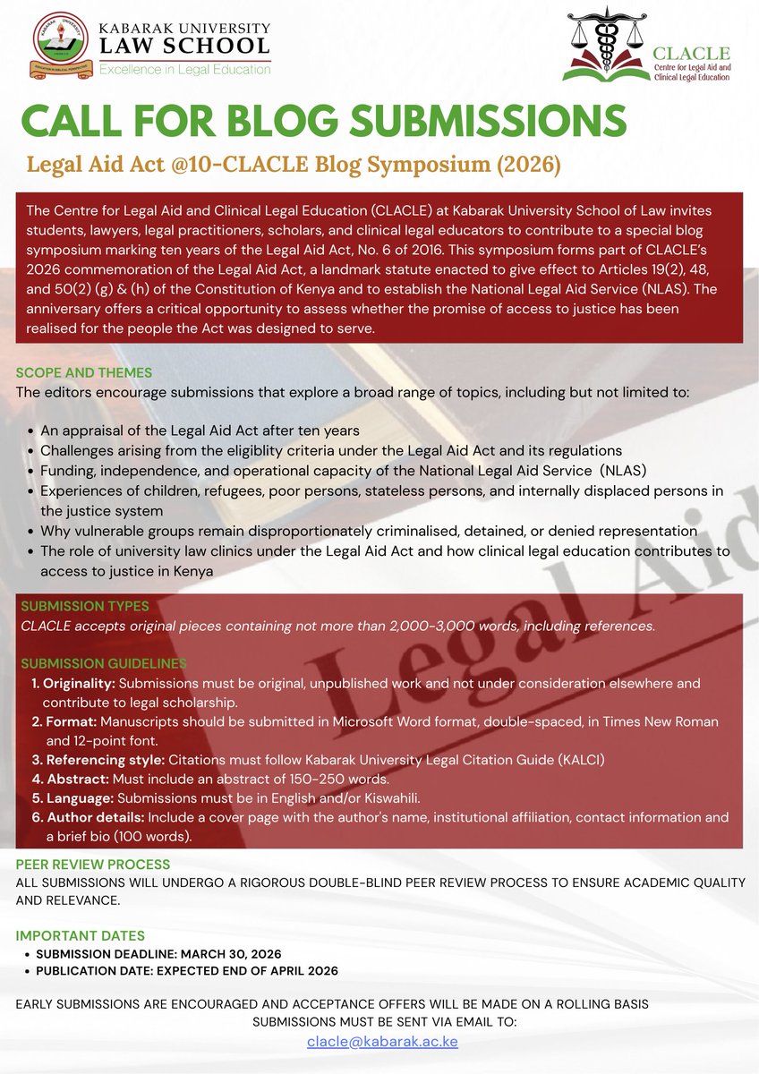 Centre for Legal Aid and Clinical Legal Education tweet media