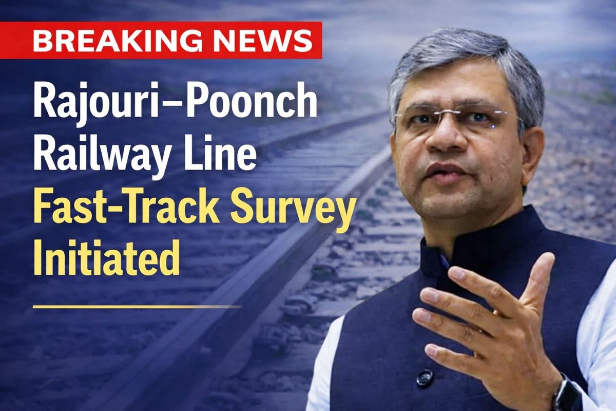 ShOAIB_AHMED997's tweet photo. Rajouri–Poonch Railway Line Fast-Track Survey Initiated https://t.co/GQm2h8iZBN