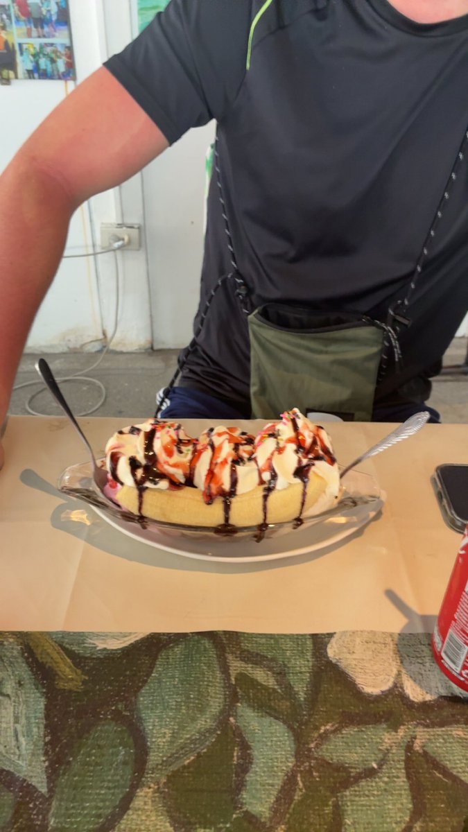 Ultras enjoying some vacation banana-split during pre-season