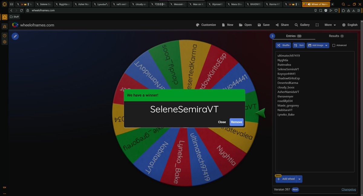 Time we have all awaited for the winners are <a href="/SeleneSemiraVT/">Selene Semira | Vampire Rockstar Vtuber 🎸🩸</a> and <a href="/Lyneko_Bake/">𝕃𝕪𝕟𝕖𝕜𝕠🐾🧡 REDEBUT</a> I'll be working on these over the course of this week and reach out to you once completed! 

Thank you for everyone who joined and hope to host another giveaway soon !