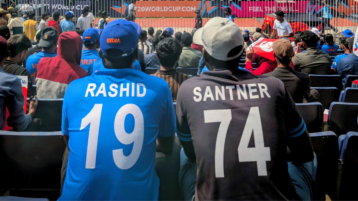 ICC's tweet photo. A spectacle to soak in Chennai as the fans turn up the levels for the New Zealand-Afghanistan #T20WorldCup clash 🔊

Grab your tickets now and be a part of such memorable experiences  🎫 https://t.co/Gu0TvUkk1z https://t.co/HRQp8saZq5