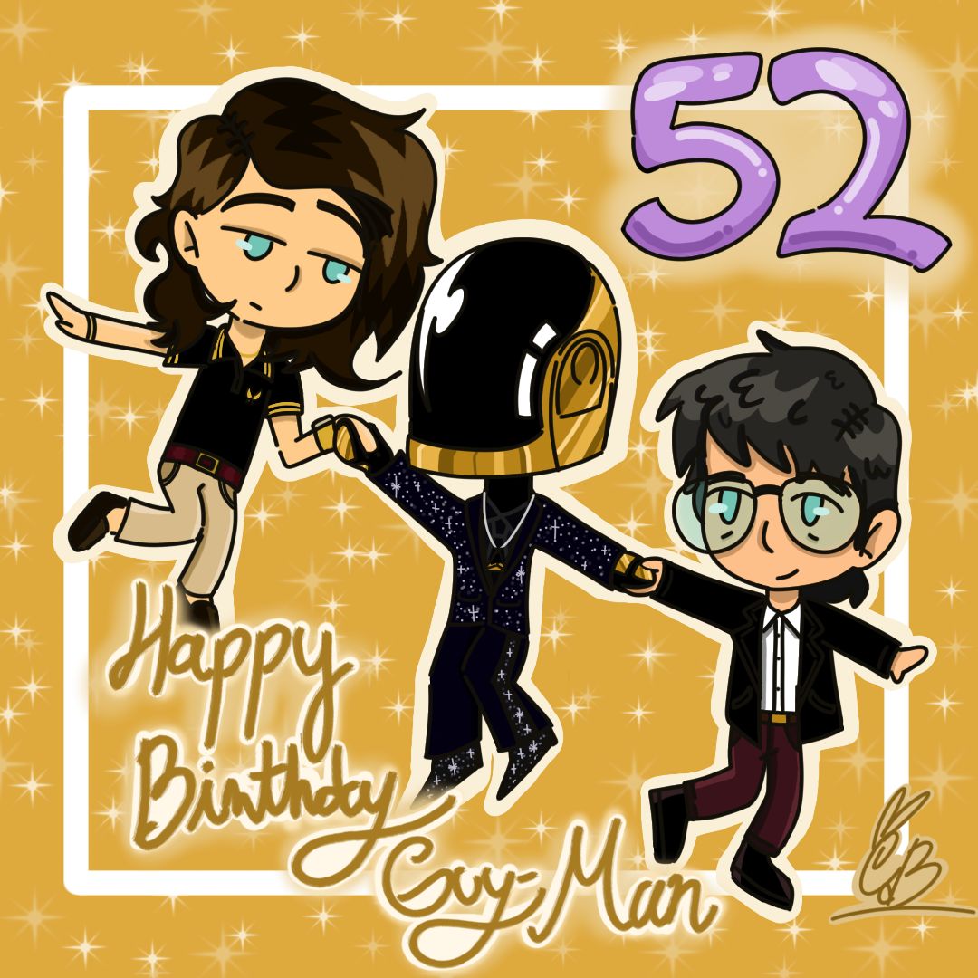 Happy Birthday Guy-Man!
💛✨💛✨💛✨💛✨💛
#daftpunk #daftpunkfanart