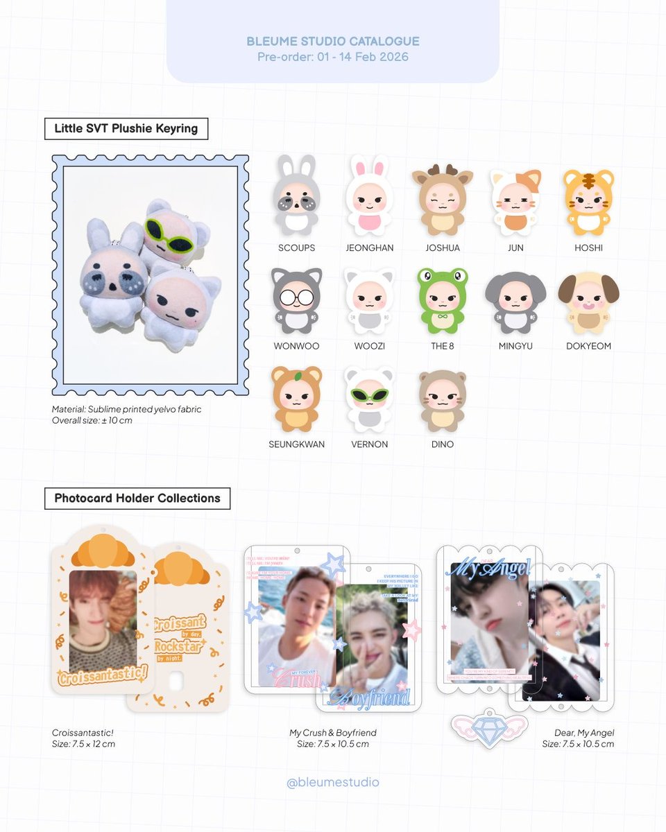 cutestfess's tweet photo. ₊˚⊹ halo cuties! ֶָ֢𖹭
wts — buat kalian yg lagi nyari merch buat meramaikan tas, aku lagi open po cahol, phone case, custom keychain jg ada. let me know if you're interested, thank you!

[bleumestudio] https://t.co/qmBz0ugOxo