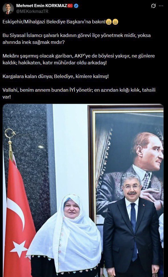 Bu İP’NE demek istemiş acaba.?
İP Türkiye için Beka sorunudur.!!