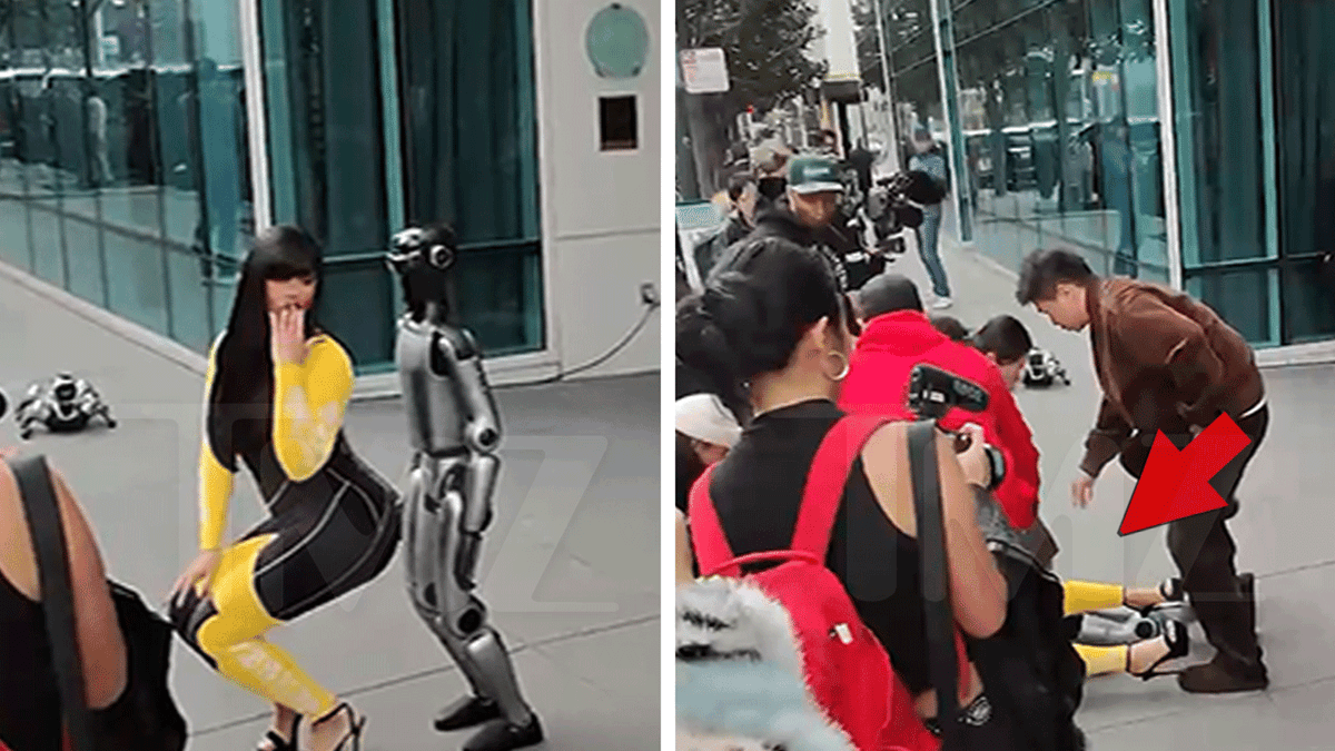 rumisozler's tweet photo. Cardi B’s latest performance art: giving a lap dance to a robot… and losing. 🤖💃 The future is here and it’s already filing a restraining order. #RobotsHaveRightsToo
#CardiB #RoboGate https://t.co/wwjiBElLBG