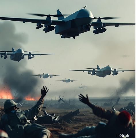 BerndHaake1's tweet photo. WAR GAMES
Bereits 1983, als Computer noch in den Kinderschuhen steckten, erschien der geniale Film unter der Regie von John Badham. Ich habe ihn mir gestern noch einmal angesehen und war über dessen Aktualität erschrocken. In einem Zentralrechner der US Streitkräfte wird zufällig ein schlafendes Programm geweckt, das daraufhin gegenseitige nukleare Angriffe der USA und der alten Sowjetunion "durchspielt". Dabei werden reale  militärische, fast in ein atomares Inferno führende Aktionen der beiden Mächte ausgelöst. Diese sind erst im letzten Moment zu stoppen, als der Computer im Gegensatz zu seinen Schöpfern bei seinen Planspielen feststellt, dass keine Seite gewinnen kann. Erleichtert fallen sich am Ende die Menschen in die Arme. Es ist noch einmal gut gegangen.
Nur lernen sie nicht aus der Beinahe Katastrophe, sondern vergessen alles. 
Heute, Jahrzehnte später, träumen Kriegshasardeure von einer atomaren Bewaffnung Deutschlands, schwärmen im ÖRR Militärs über künftige Kriege mit autonomen Drohnen, die eigenständig über Leben und Tod entscheiden. In der Ukraine sei derzeit die Möglichkeit gegeben, solche künftigen profitablen Entwicklungen voranzutreiben. Man könne bei diesen Dingen von den so versierten Ukrainern lernen. Es liege in unserem Interesse, dass "dieser Krieg noch ein wenig weiter geht."
(Unwidersprochene Auslassung des kranken System Schreiberlings von Marschall am 25. Januar 2026 im ARD Presseclub)
Wenn wir sie nicht stoppen, sieht unserer Zukunft düster aus.