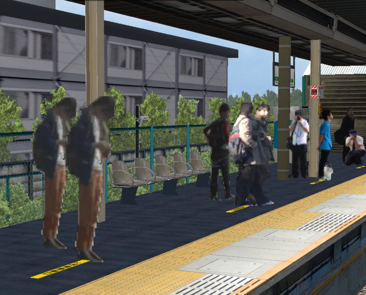 JR東日本の駅でよく見かけるベンチの3Dモデルを作成。
#BVE5 #BVE6 #BVE