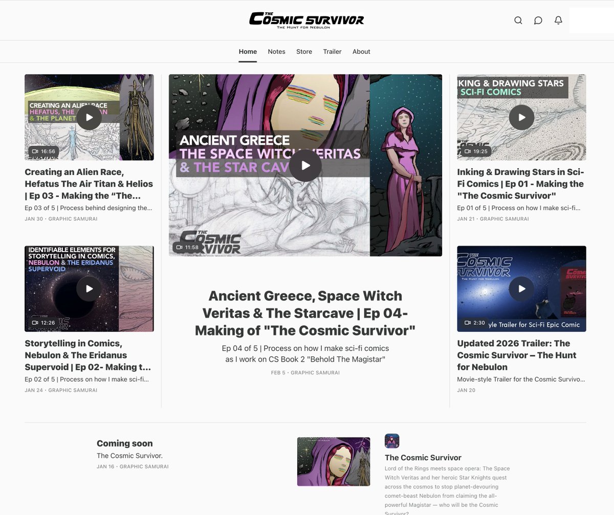 thestarcave's tweet photo. The Cosmic Survivor is making it's home on Substack. Like how everything works so I'll make it our homebase. A snapshot of what you'll see. I'm republishing my "Making of the Cosmic Survivor" series with posts. Subscribe to newsletter or just visit :-) https://t.co/M2VPaWWU8w https://t.co/twwpaUuQON