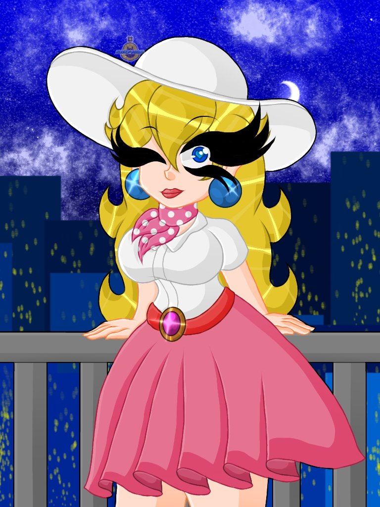 ピーチ姫専用S Night view 🌙⭐ #PrincessPeach #SuperMario #MarioKartWorld