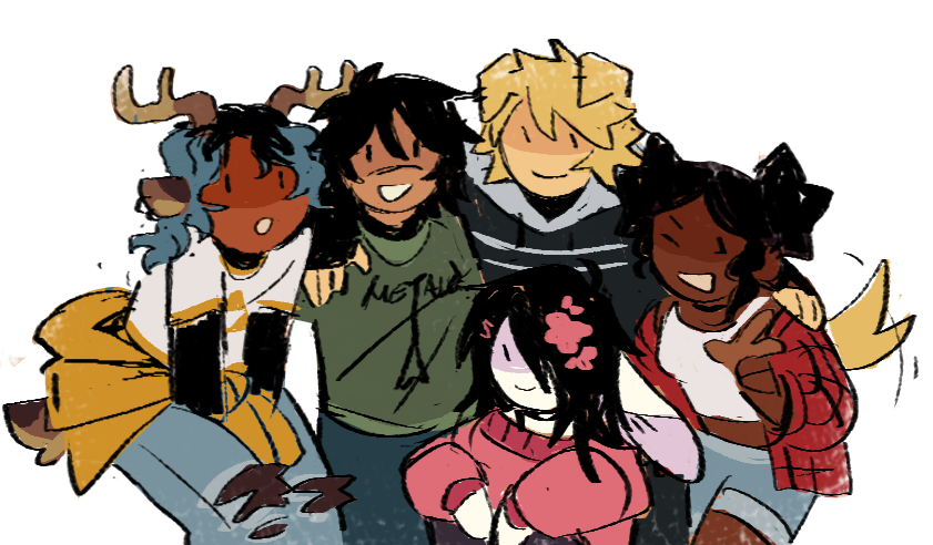 forgot to share these... i have more that i mended* from my fan animatic a while ago

*originally unfinished art that was hidden behind fish seb- pls excuse how awkward these fixed versions look in certain places 🥀

1/7