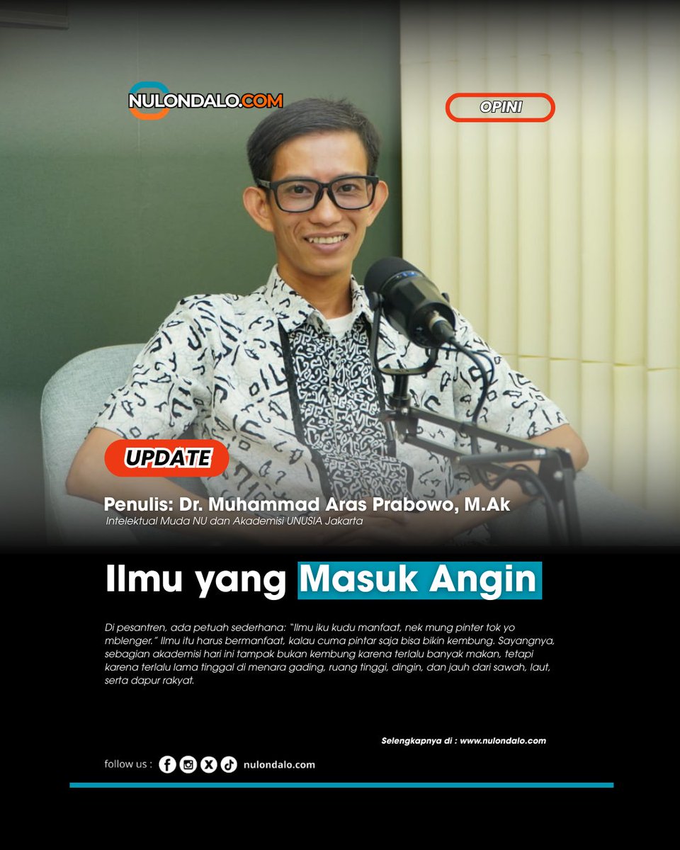 Ilmu yang Masuk Angin | nulondalo.com