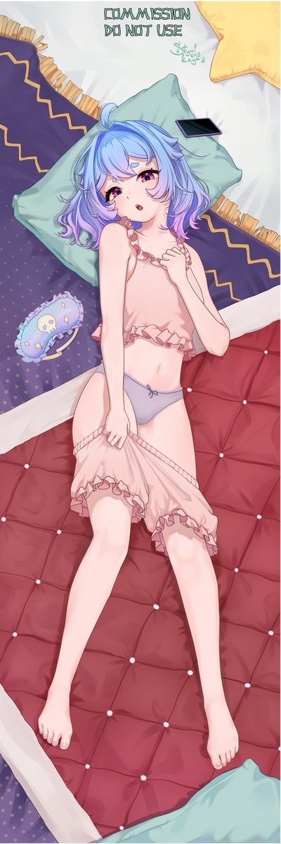 styulenskaya's tweet photo. I hope you're not tired of seeing the bear) Here's a dakimakura with her~

#Vtuber | #Commission | #art https://t.co/z6emv7g9uf