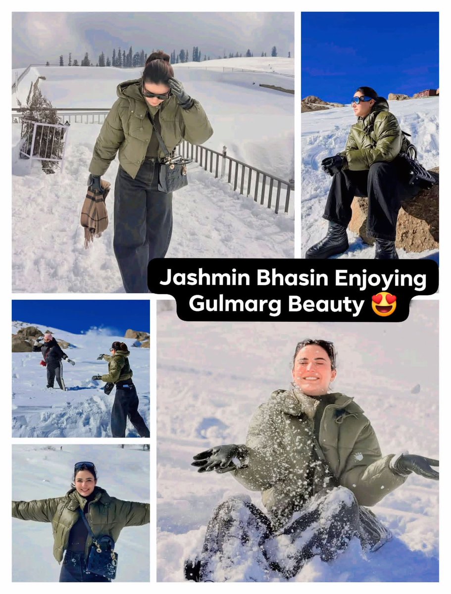 Jashmin Bhasin Enjoying Gulmarg Beauty 😍 

#jasminbhasin #gulmarg #beauty #trendingpost2026 #viralpost2026