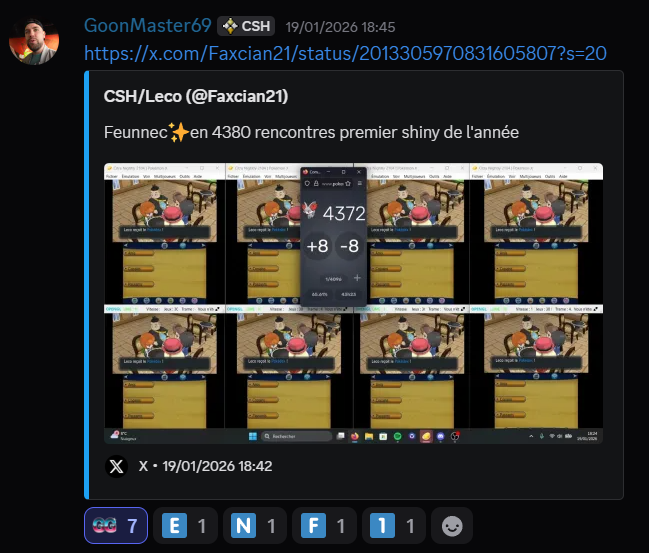 Communauté Shiny Hunting tweet media