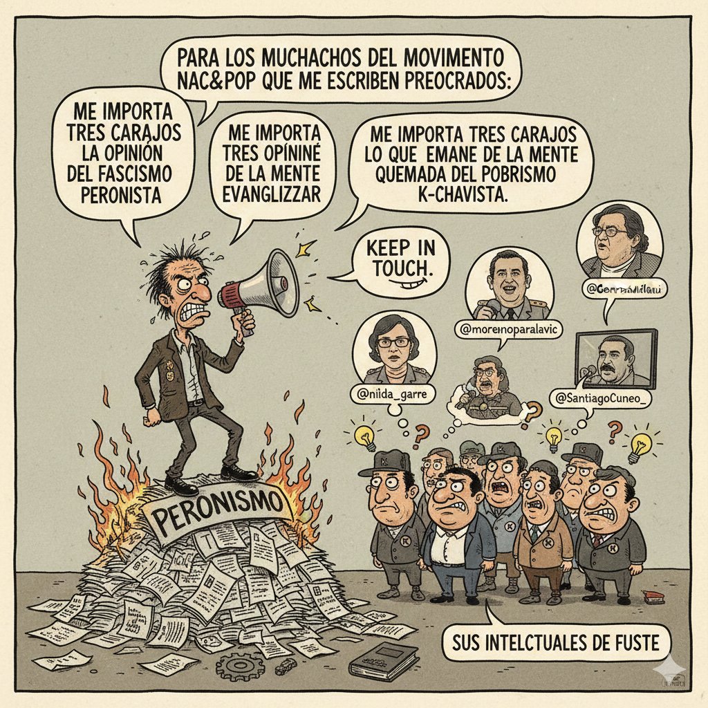 glafferriere's tweet photo. Me escriben peronistas para decirme que mi antiperonismo atenta contra "algunas ideas buenas que escribo" 
Muchachos del movimiento Nac&Pop:
1) Me importa tres carajos la opinión del fascimo peronista
2) Me importa tres carajos lo que pueda salir de la mente quemada del peronnismo k trosko chavista
3) Me importa tres carajos la opinión del nacionalismo católico y sus primos bobos de la pedorra izquierda
4) No posteo para convertir a nadie
5) Sugiero lean a sus hombres más preclaros como @nilda_garre
@morenoparalavic @GeneralMilani o @SantiagoCuneo_ Esa mentes son la usina que necesitan sus cabezas infradotadas. Nadie los obliga a leerme y de nuevo me importa tres carajos todo lo de ustedes
Keep in touch