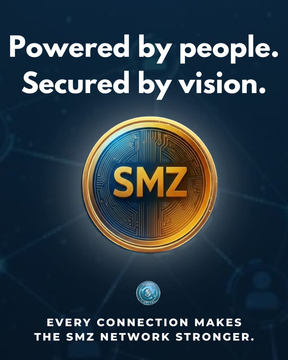 Samsycapital's tweet photo. Powered by people. Secured by vision.
🔥 SMZ Coin Pre-Sale is LIVE
Early access. Limited opportunity.
Join the network shaping tomorrow.

🌐 https://t.co/VCMfXoVY6D

#SMZ #Crypto #Presale #blockchainblues https://t.co/Y3PvoCFQWa