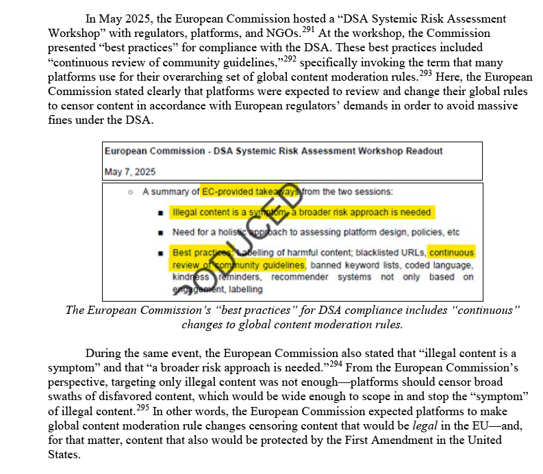 Maj 2025. Komisja Europejska jasno stawia sprawę: w ramach DSA nie wystarczy usuwanie zawartości nielegalnej. Sprawa ma być potraktowana szerzej. Powinna być usuwana także zawartość legalna, ale "niepożądana".